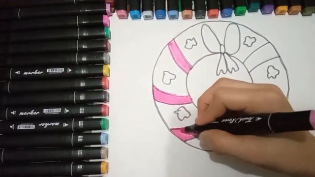 Drawing for children new year | Как можно нарисовать рождественский сочельник. смотреть онлайн