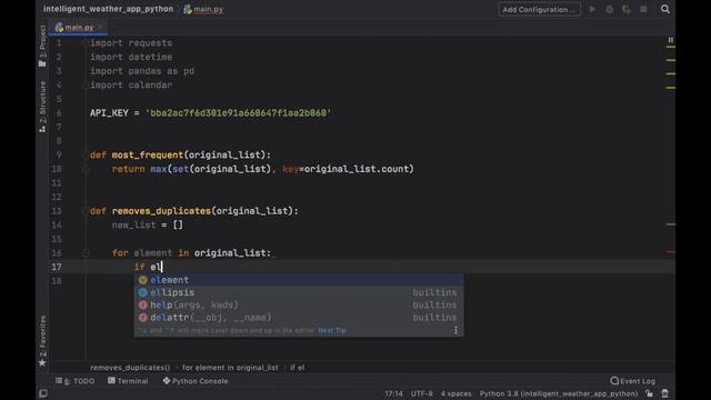 Intelligent Weather App in Python 3.8 Tutorial (Part 1/2) смотреть онлайн