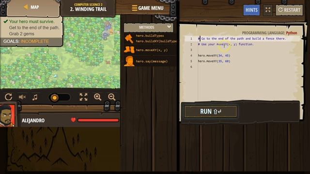 CodeCombat Level 2 Python Computer Science 2 Tutorial with Answers смотреть онлайн