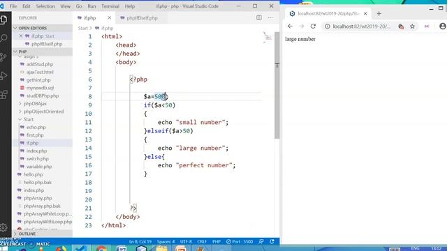 8 if elseif else in PHP смотреть онлайн