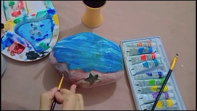 Acrylic Stone Painting Portrait смотреть онлайн