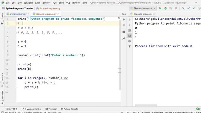 Fibonacci Sequence in Tamil || Basic Python Programs || Python in Tamil смотреть онлайн