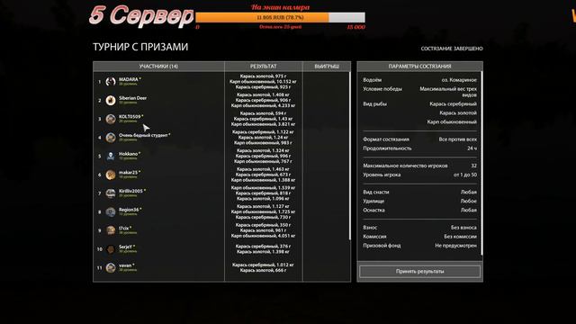 Русская Рыбалка 4 Russian fishing 4 Пятница Тяпница vs Турнир смотреть онлайн