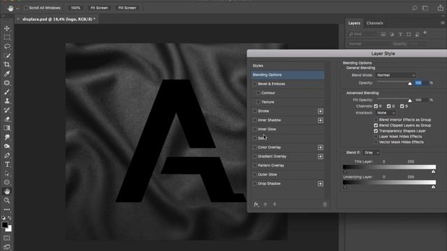 Add Text or Logo on Fabric in Photoshop смотреть онлайн