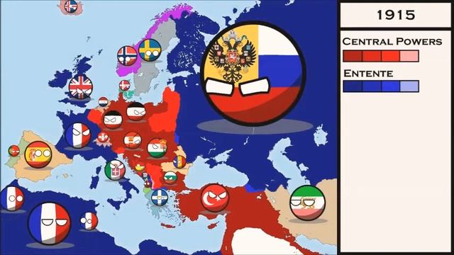 World War 1 Told In Countryballs