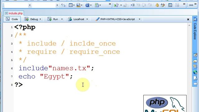 PHP - include & require FUNCTIONS смотреть онлайн