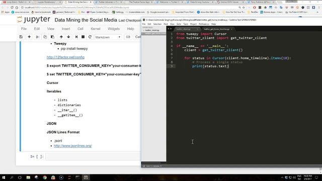Mining Twitter with Python : 2 - Collecting data from Twitter смотреть онлайн