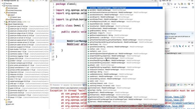 WebDriverManager Class for Selenium Webdriver- No Driver required смотреть онлайн
