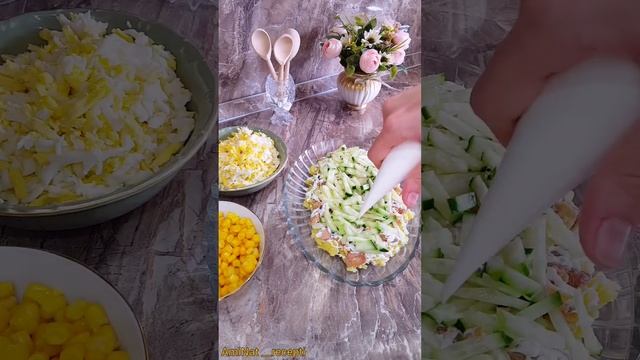 Очень вкусный салат??РЕЦЕПТ УЖЕ НА КАНАЛЕ? смотреть онлайн