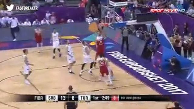 Semih Erden smaç basket! (Sırbistan 80-74 Türkiye) смотреть онлайн
