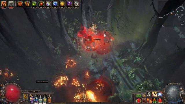 Path of Exile - [3.5] Infinite Blazing Flicker Strike Slayer - Gameplay - T14 Dark Forest Map смотреть онлайн