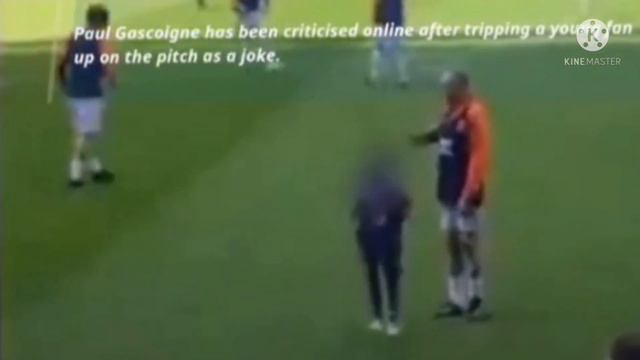 Paul Gascoigne tripping up child glasgow rangers legend trip смотреть онлайн