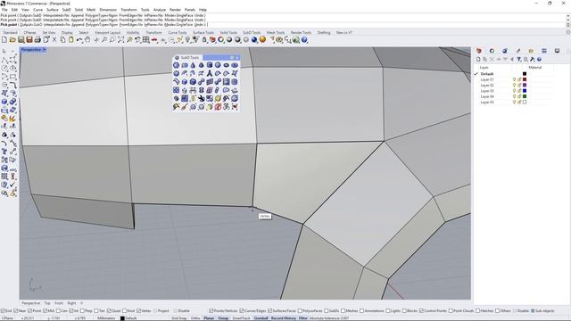 Как работать с полигонами SubD в Rhinoceros 7. часть 1 смотреть онлайн