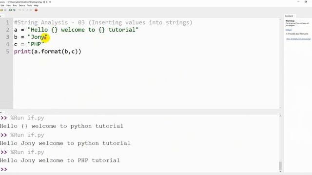 Python Basic Bangla Tutorial 08 - Python String Formatting [ How to Insert Value into a String ] смотреть онлайн