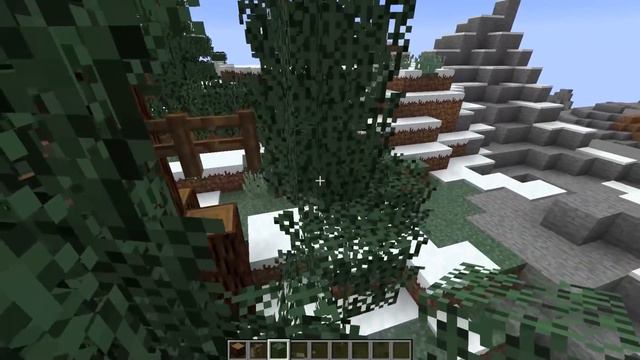SIMPLE CUSTOM SPRUCE TREE DESIGN : MINECRAFT 1.13 [TUTORIAL] смотреть онлайн