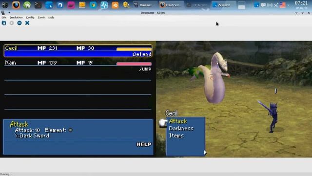 Final Fantasy IV / Nintendo DS / DeSmuME 0.9.9 / Linux смотреть онлайн