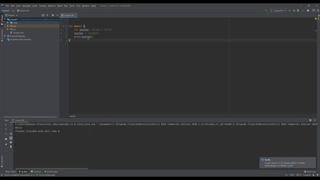 Kotlin. Обучение с нуля. Урок 1. Первый запуск в Intelij Idea. смотреть онлайн