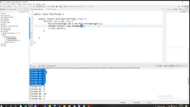 JAVA (Thread + String Tokenizer + Package) смотреть онлайн