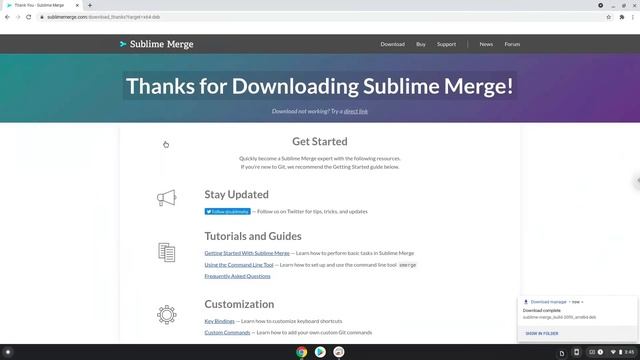 How to install Sublime Merge on a Chromebook смотреть онлайн