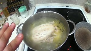 КАК ВКУСНО СВАРИТЬ КУРИЦУ В КАСТРЮЛЕ НА ПЛИТЕ.