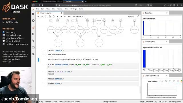 Dask Tutorial: In-Depth Tutorial from Dask Community Leader Jacob Tomlinson смотреть онлайн