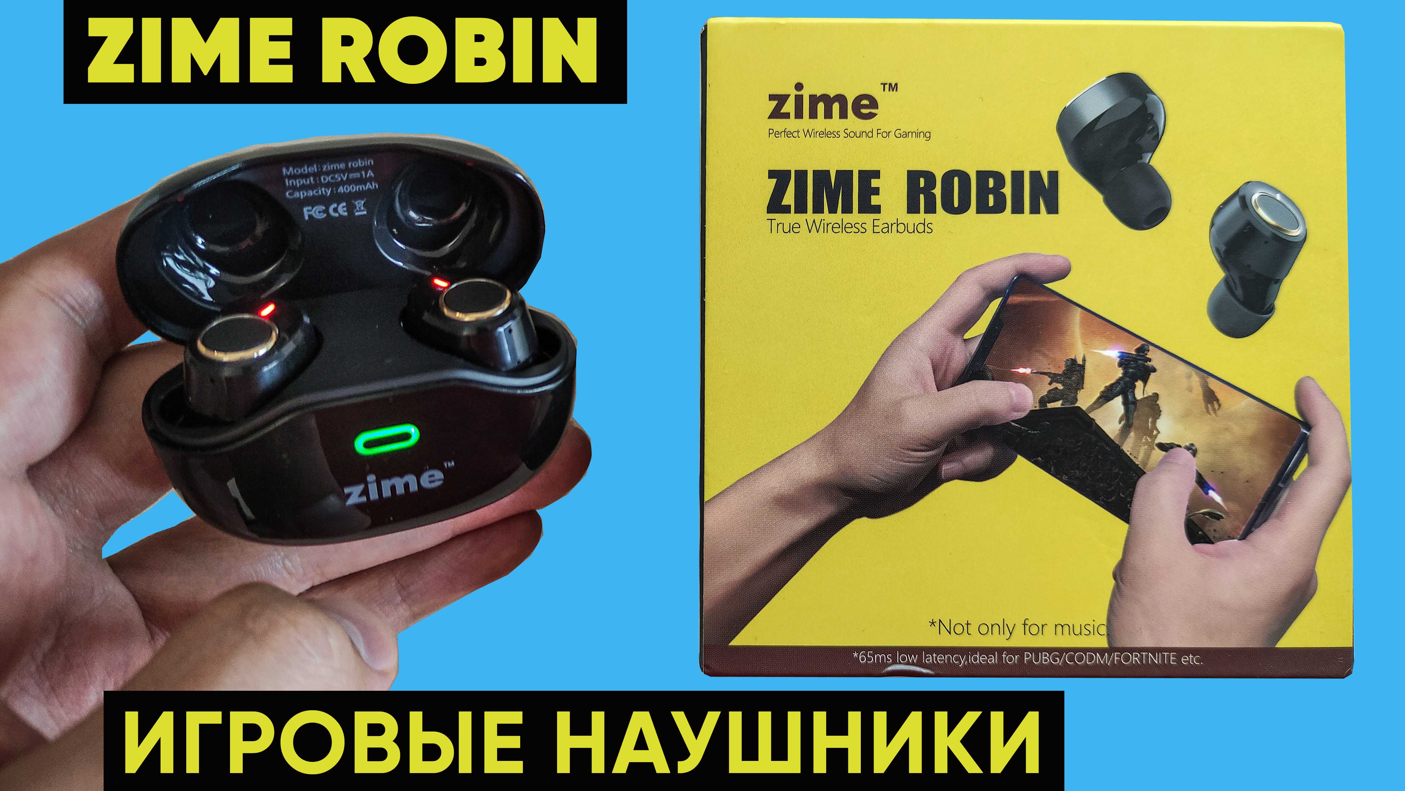 Игровые tws наушники ZIME ROBIN — обзор наушников для игр и музыки смотреть онлайн