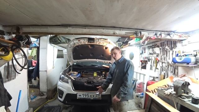 Замена масла в Субару Форестер 5