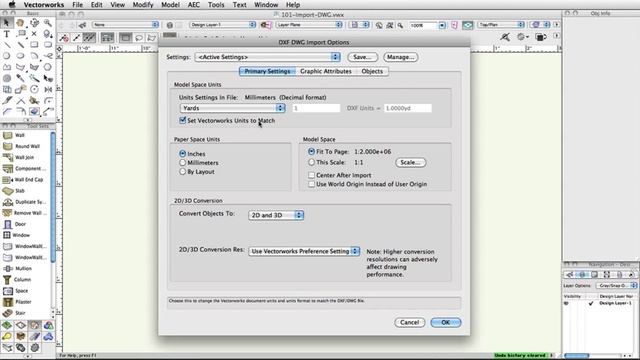Import DWG - Primary Settings смотреть онлайн