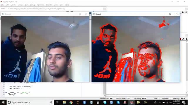 Motion Detection with Webcam Using OpenCV and Python смотреть онлайн