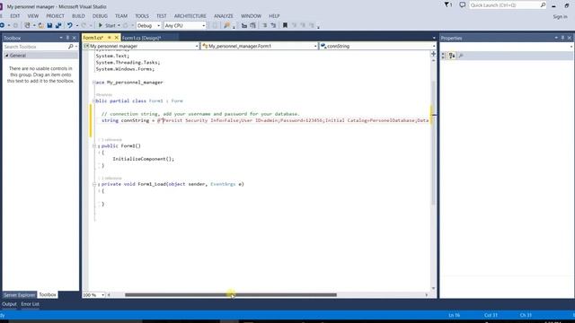C# application with SQL Server Database (part 1) смотреть онлайн