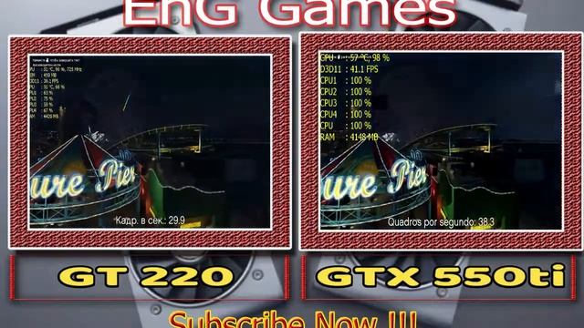 Nvidia GT 220 vs gtx 550ti GTA V Graphics Comparison смотреть онлайн