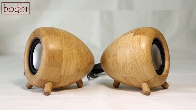 Акустическая система USB 2.0 из дерева. Speaker system USB 2.0 made of wood. смотреть онлайн