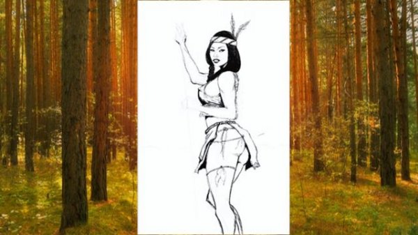Pocahontas Illustration