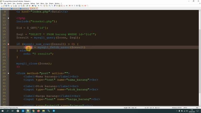 Tutorial CRUD PHP MySQLi #4 - Update / Edit Data di Database MySQL смотреть онлайн