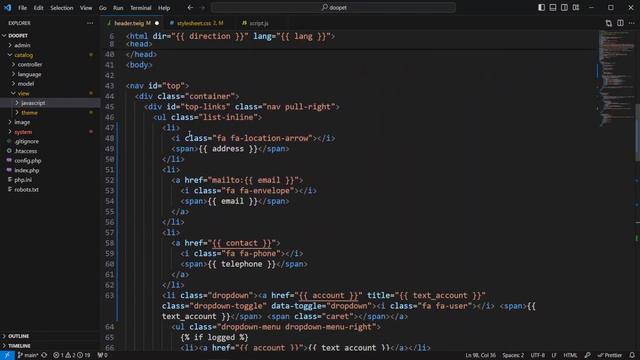 Создание интернет-магазина на Opencart. Урок 14. Адаптация шапки смотреть онлайн