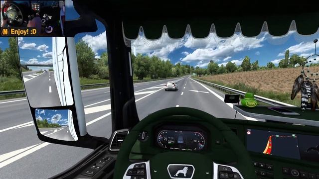 New MAN TGX 510 in Promods | Debrecen - Trnava | ETS2 Gameplay 4K + wheel cam смотреть онлайн