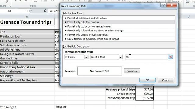 Conditional formatting - Excel 2010 смотреть онлайн