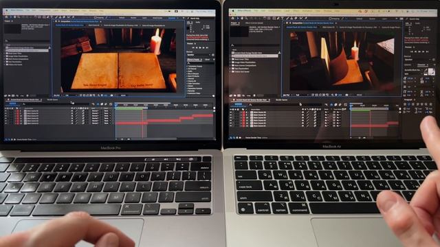 MacBook Air vs MacBook Pro M1: Adobe After Effects Performance Test and Comparison смотреть онлайн