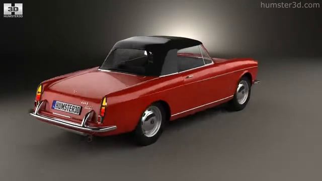 Fiat 1600 S Cabriolet 1963 by 3D model store Humster3D.com смотреть онлайн