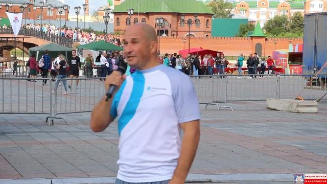 Поздравительная речь от Юрия Ерошкина на XXXVII Йошкар-Олинском полумарафоне в День города 2019 смотреть онлайн