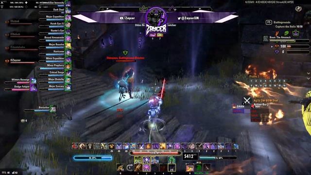 ESO Dragonhold Stam Sorc PvP Gameplay | The Elder Scrolls Online Battleground Gameplay | ESO BG PvP смотреть онлайн