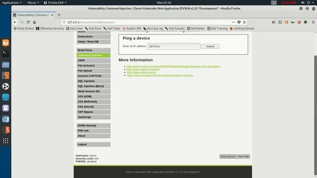 How to do Command Injection on DVWA - LOW SECURITY смотреть онлайн