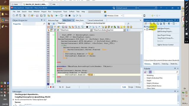 1- Delphi DataSnap Cleint Server Application Getting Start عمل برنامج عميل وخادم بالدلفى смотреть онлайн