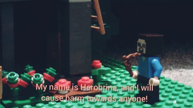 Lego Minecraft Stop Motion: Steve Vs Herobrine Part 1