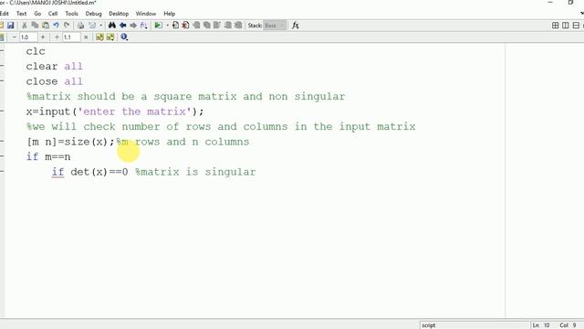 Inverse of a matrix in matlab смотреть онлайн