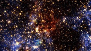 Космос - Заставка для ТВ - Полет в открытом космосе через звездные поля