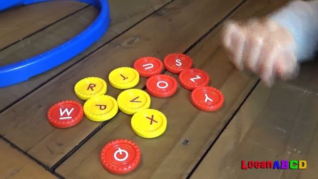 Learning ABC letter Alphabets connect 4 games using chips for kids смотреть онлайн