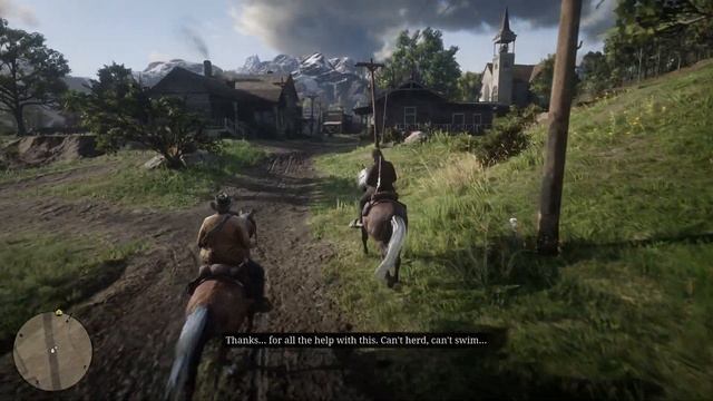 Arthur Makes Fun of John Can't Swim in RDR1 смотреть онлайн