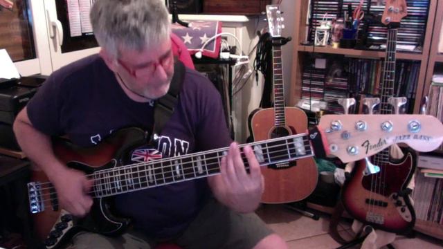 Funky slap line with my Fender jazz bass Deluxe 5 смотреть онлайн