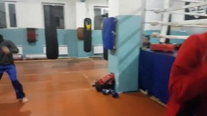 Кикбоксинг, тренировка, бой с тенью